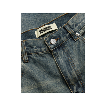 Leroy Vintage Jeans - Washed Mid Blue