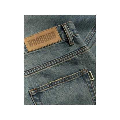 Leroy Vintage Jeans - Washed Mid Blue