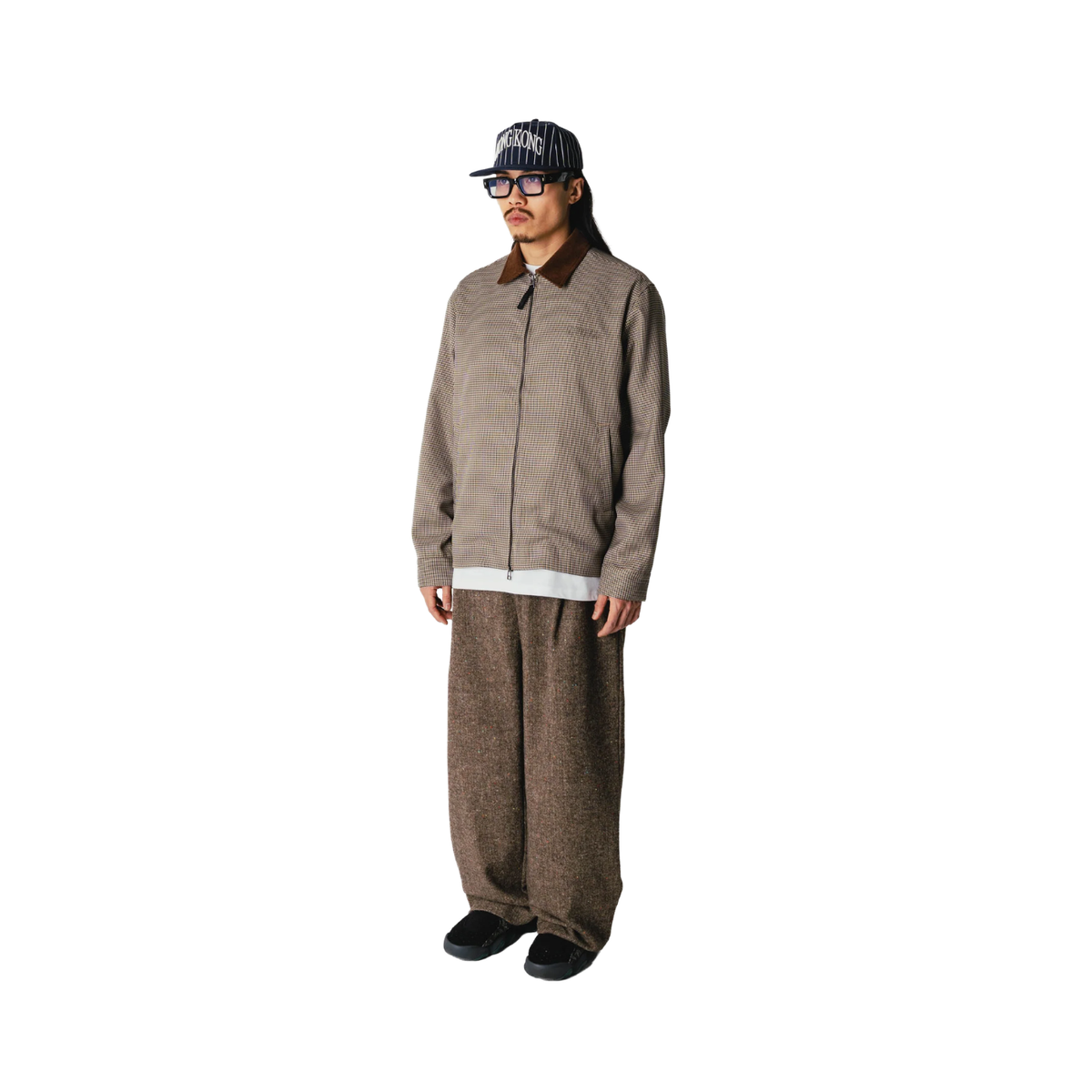 Pon Check Jacket - Sand / Fudge