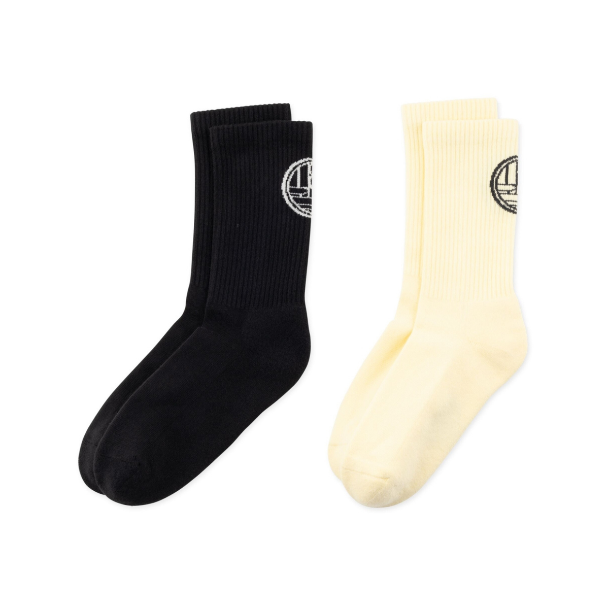 Tennis Stamp Socks 2 Pack - Wax Yellow / Black