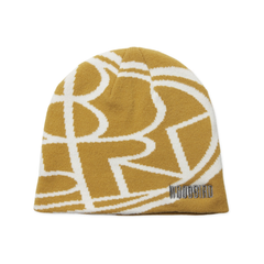 Yan JQ Art Beanie - Honey / Off White