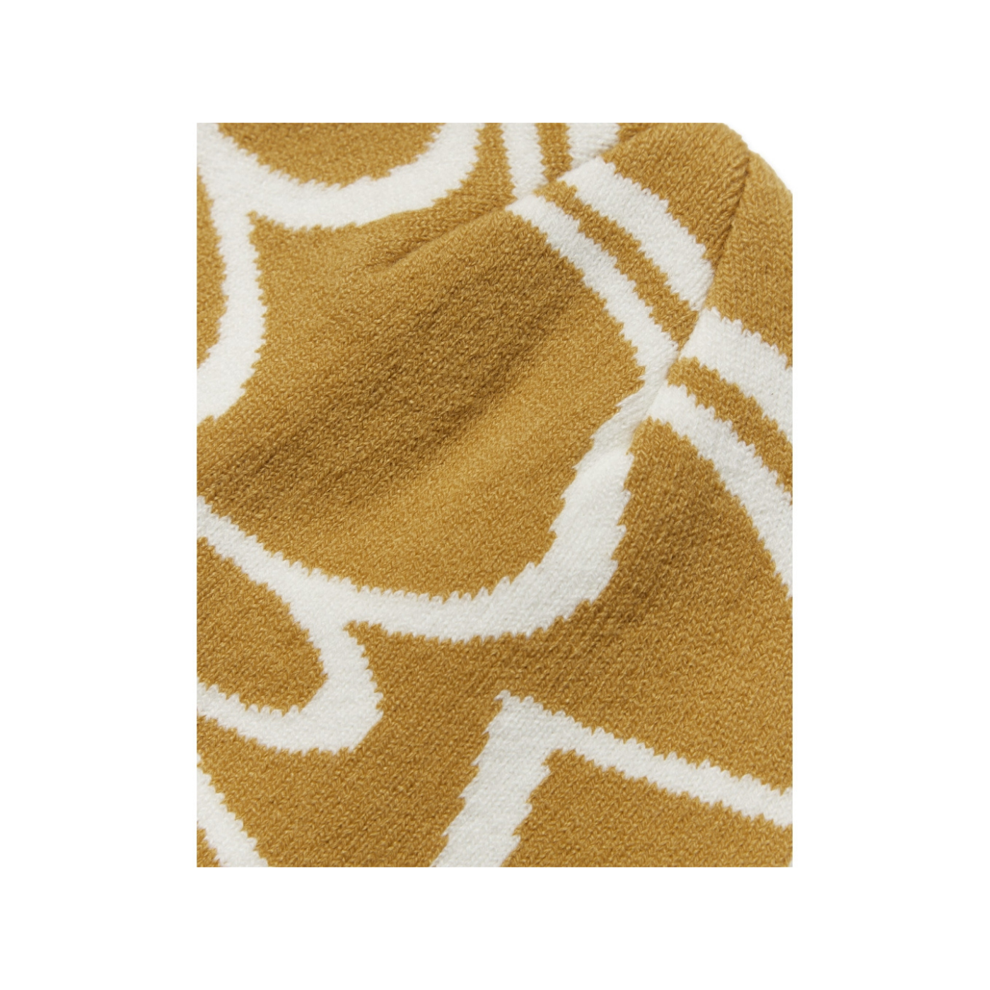 Yan JQ Art Beanie - Honey / Off White