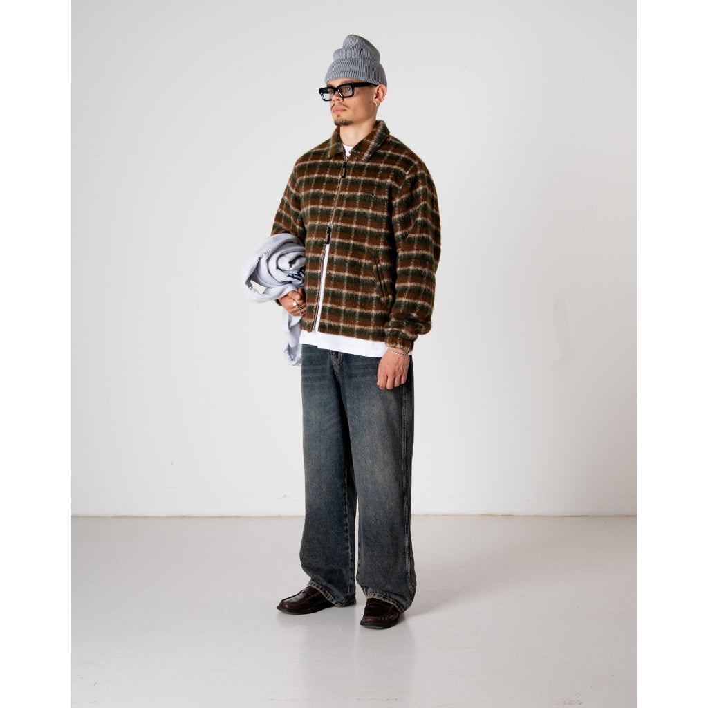 Youth Fuzzy Jacket - Dark Green