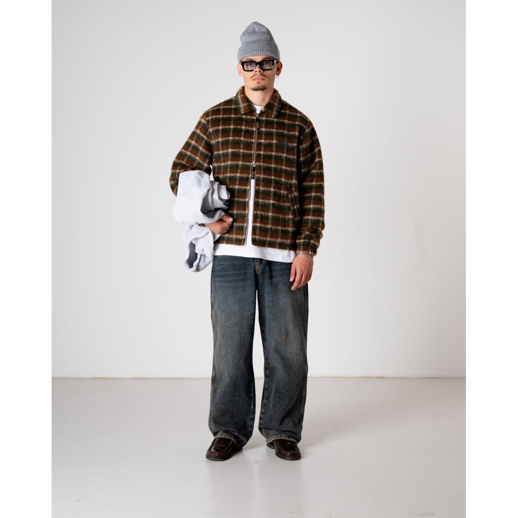 Youth Fuzzy Jacket - Dark Green