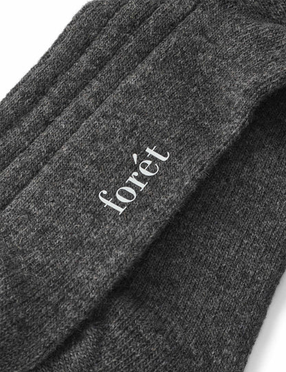 Wool Socks - Dark Grey Melange